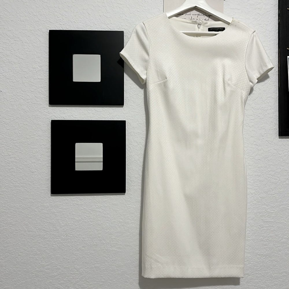 Banana Republic formal white dress